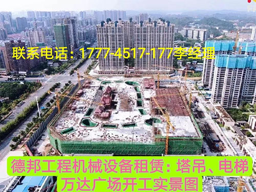 萬(wàn)達(dá)廣場(chǎng)、岳麓青城一二三期   租賃塔吊、電梯實(shí)情